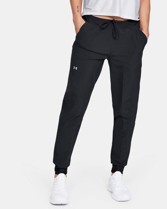 UA Armour Sport – Pantalons tissé pour femmes, Black, pdpMainDesktop image number 0